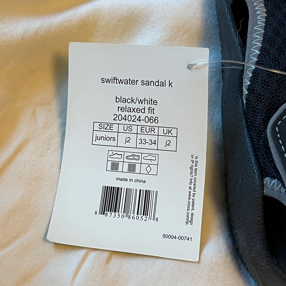 Crocs Kids Black Water Shoes - Picture 2 of 4